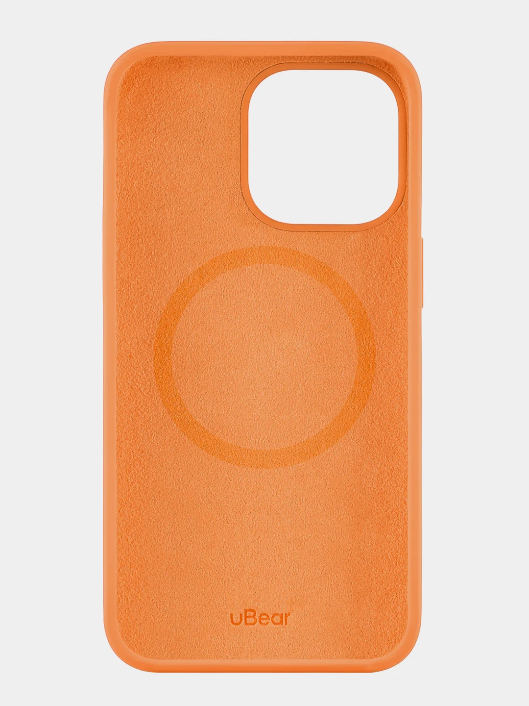 Оранжевый чехол uBear Touch Mag Сase, Liquid silicone, для iPhone 13 Pro, MagSafe Compatible