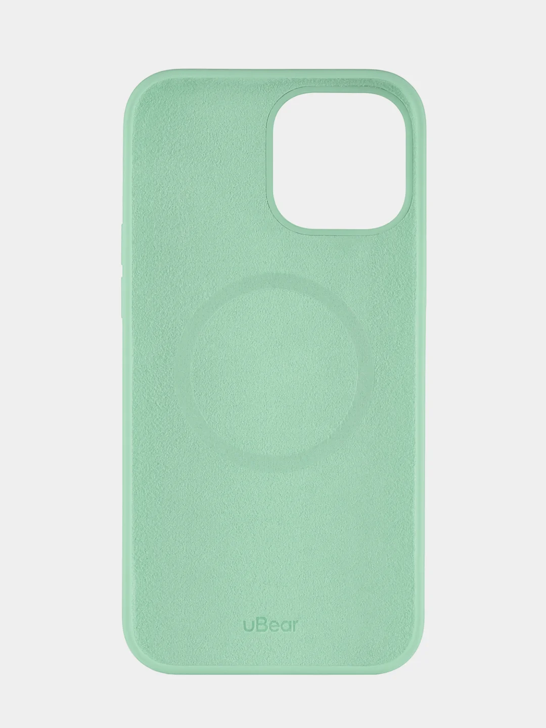 Бирюзовый чехол uBear Touch Mag Сase Liquid Silicone для iPhone 13 Pro Max, MagSafe Compatible