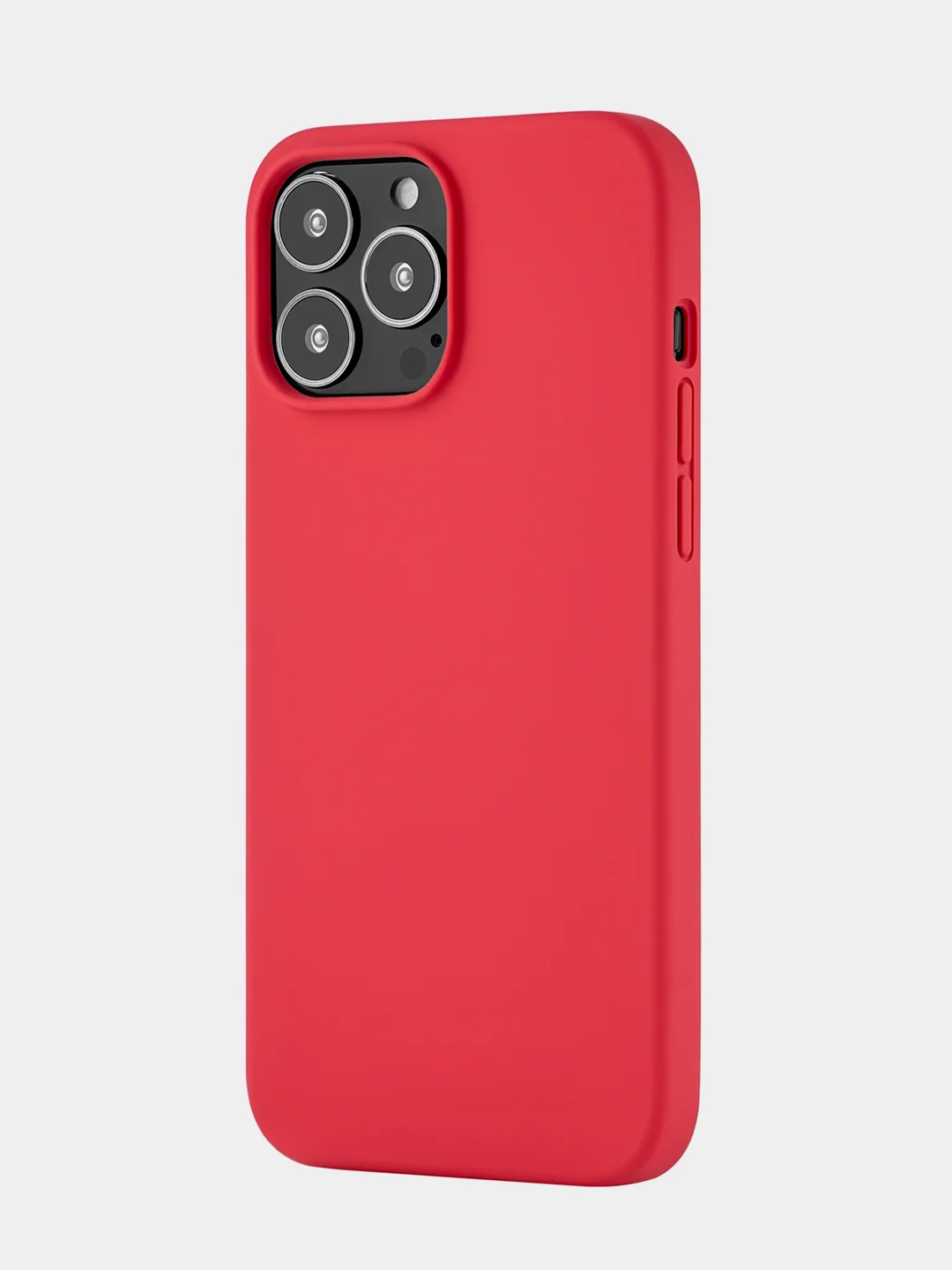 Красный чехол uBear Touch Mag Сase Liquid Silicone для iPhone 13 Pro Max, MagSafe Compatible