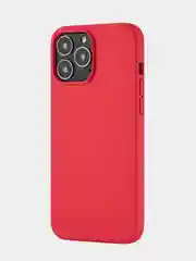 Красный чехол uBear Touch Mag Сase Liquid Silicone для iPhone 13 Pro Max, MagSafe Compatible