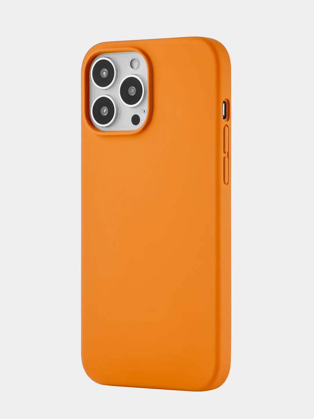 Оранжевый чехол uBear Touch Mag Сase Liquid Silicone для iPhone 13 Pro Max, MagSafe Compatible