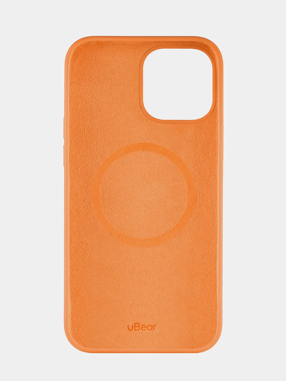 Оранжевый чехол uBear Touch Mag Сase Liquid Silicone для iPhone 13 Pro Max, MagSafe Compatible