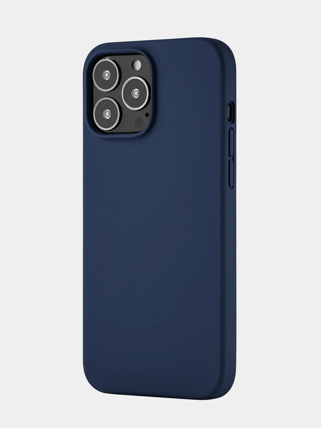 Темно-синий чехол uBear Touch Mag Сase Liquid Silicone для iPhone 13 Pro Max, MagSafe Compatible