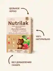 Каша детская Nutrilak молочная, с яблоком и малиной, без сахара, с 6 месяцев, 200 г