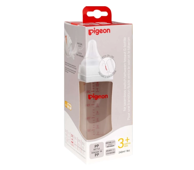 Бутылочка для кормления PIGEON, 240мл, PP