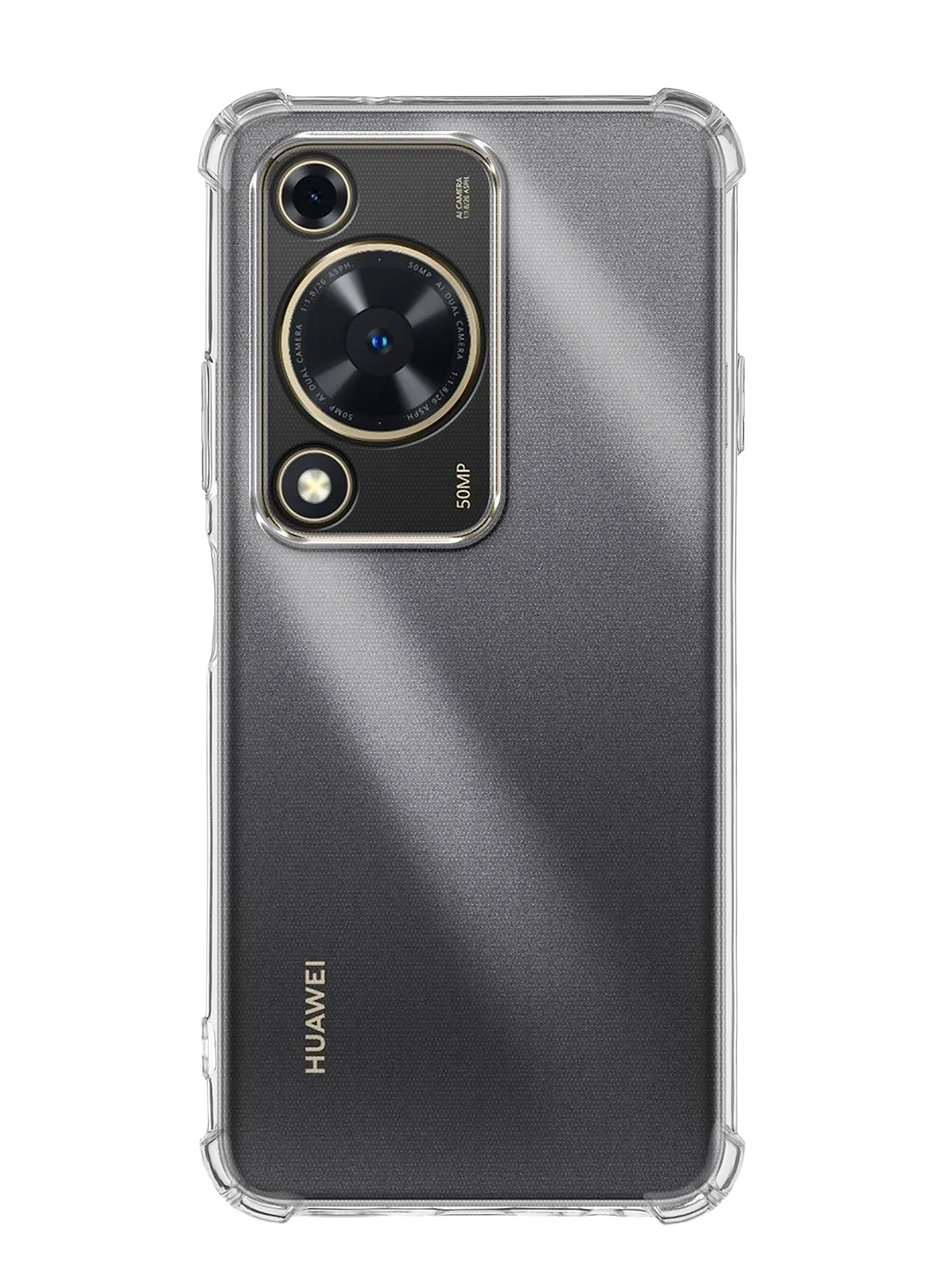 Прозрачный противоударный чехол для Huawei Nova Y72/ Enjoy 70 4G силиконовый BROSCORP, усиленные углы