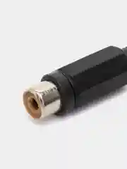 Разъем RCA гнездо пластик на кабель, черный, Pro Legend