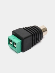 Разъем RCA гнездо пластик на кабель, винт, Pro Legend