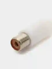 Разъем RCA гнездо пластик на кабель, белый, Pro Legend