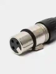 Разъем XLR 3P гнездо металл цанга на кабель, черный, Pro Legend