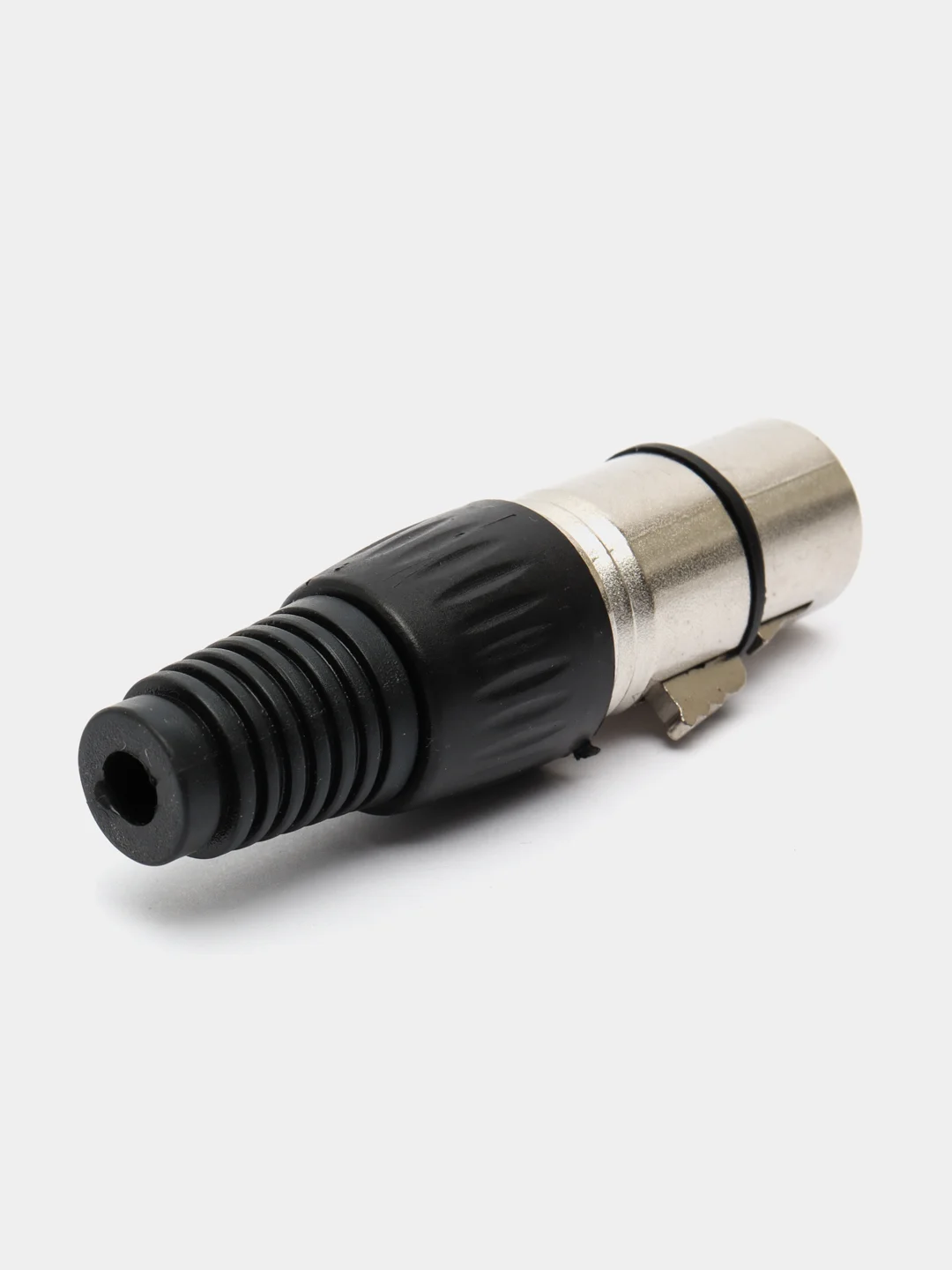 Разъем XLR 3P гнездо металл цанга на кабель, черный, Pro Legend