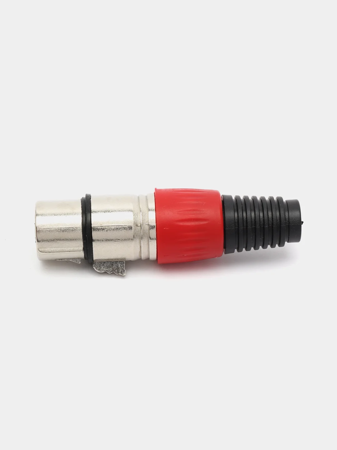 Разъем XLR 3P гнездо металл цанга на кабель, красный, Pro Legend
