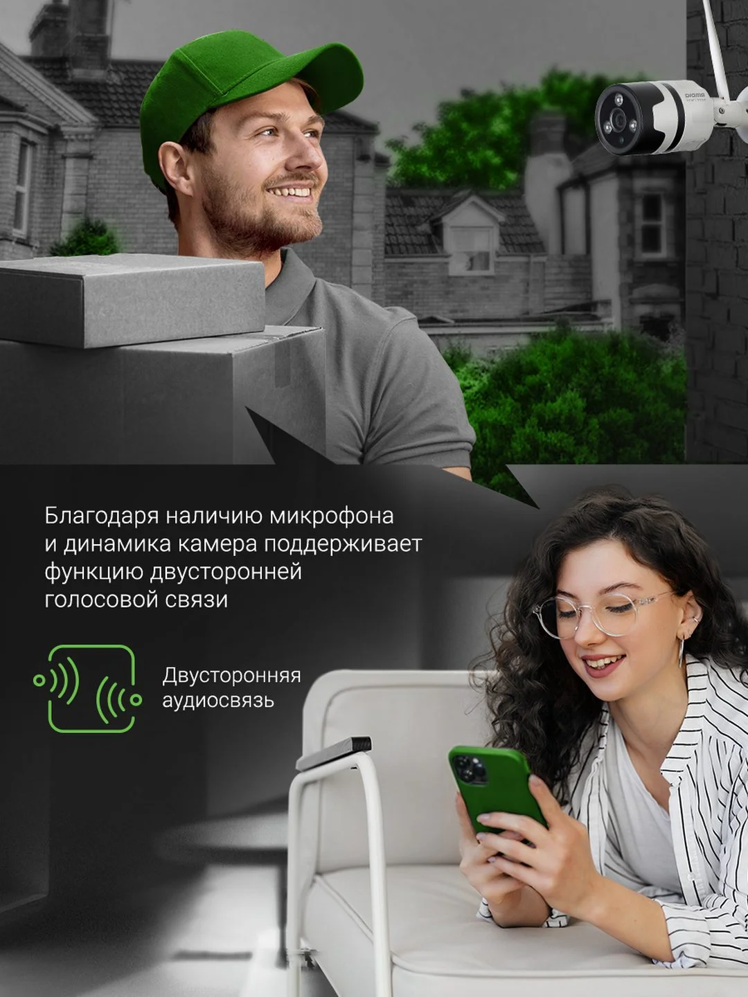 Камера видеонаблюдения IP Digma DiVision 600, 3.6 мм, белый, dv600