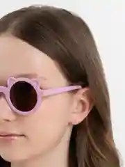 Розовый очки солнцезащитные, очки солнечные, для девочек 4-10 лет