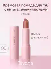 Помада для губ Divage Lipstick Praline, тон 8