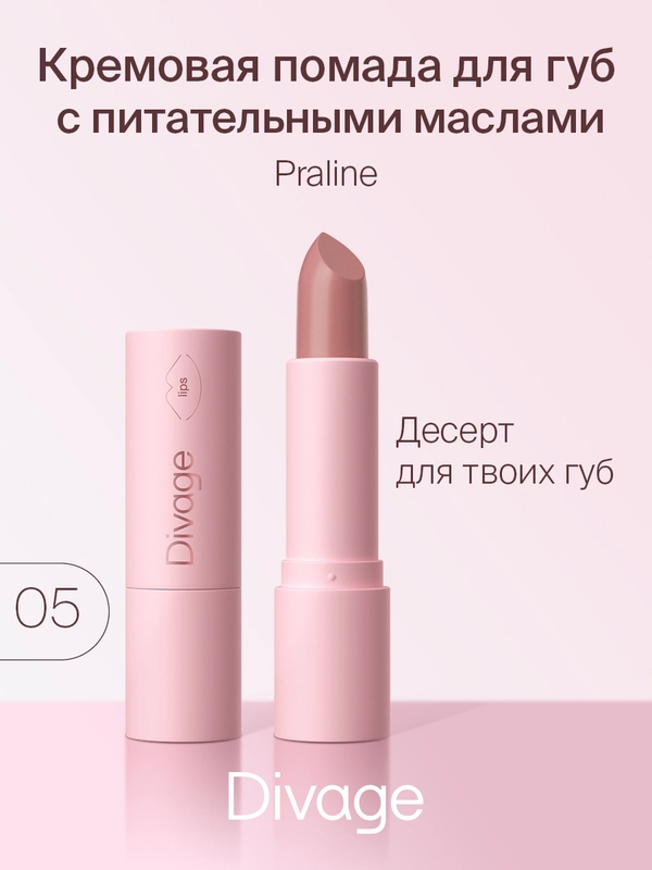 Помада Для Губ Divage Lipstick Praline тон 5