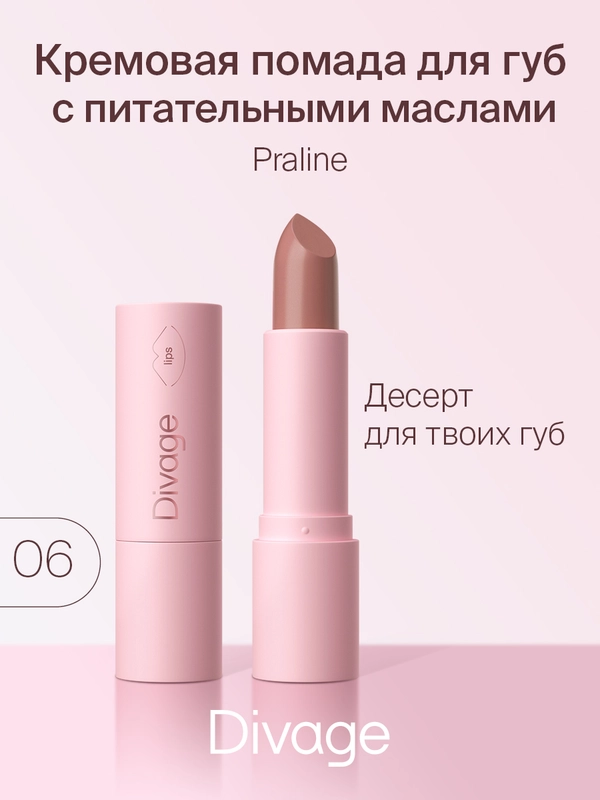 Помада Для Губ Divage Lipstick Praline тон 6