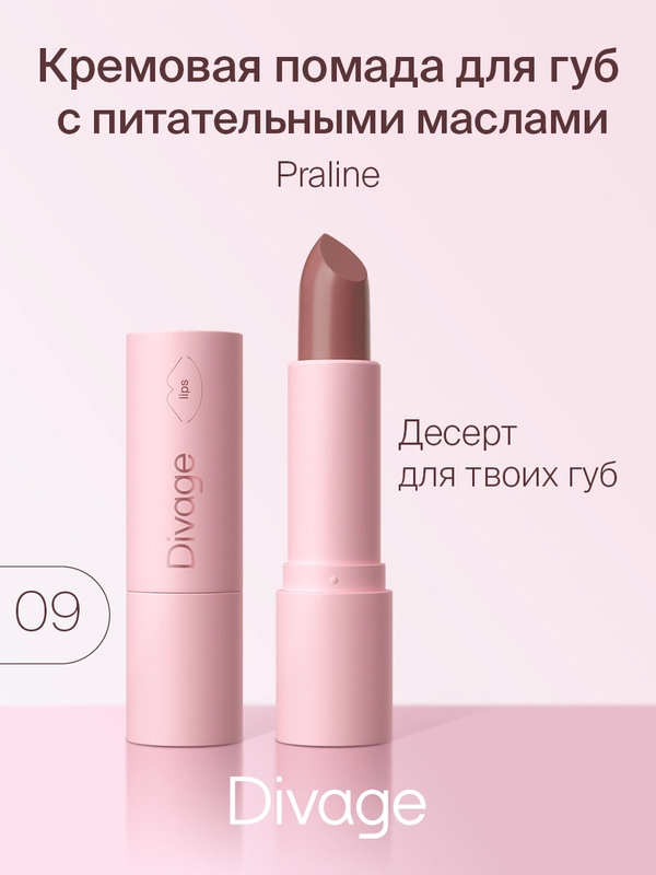 Помада для губ Divage Lipstick Praline, тон 9