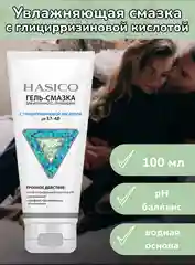 Интимная гель-смазка Hasico с глицирризиновой кислотой, Ph 3,7-4,0, 100 мл