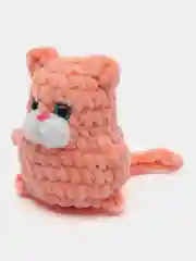 Коралловый плюшевый котик