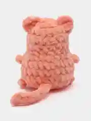 Коралловый плюшевый котик