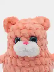 Коралловый плюшевый котик