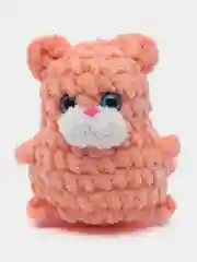 Коралловый плюшевый котик