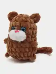 Коричневый плюшевый котик