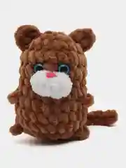 Коричневый плюшевый котик
