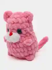 Розовый плюшевый котик