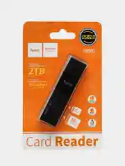 Адаптер-переходник Hoco HB20 картридер USB, TF, Micro SD