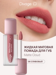 Помада для губ жидкая Divage Matte Cloud Liquid Lipstick тон 6