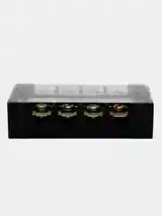 Клеммная колодка винтовая с крышкой, 8 контактов, М4, 25 А, 600 В, 10 AWG, 6 мм2