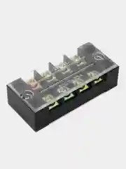 Клеммная колодка винтовая с крышкой, 8 контактов, М4, 25 А, 600 В, 10 AWG, 6 мм2