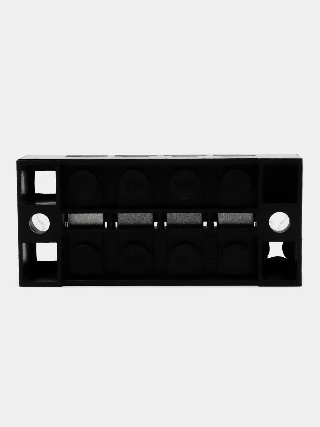 Клеммная колодка винтовая с крышкой, 8 контактов, М4, 25 А, 600 В, 10 AWG, 6 мм2