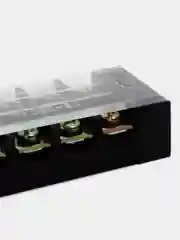 Клеммная колодка винтовая с крышкой, 8 контактов, М4, 25 А, 600 В, 10 AWG, 6 мм2