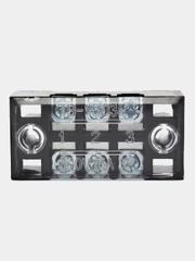 Клеммная колодка винтовая с крышкой, 6 контактов, М3, 15 А, 600 В, 14 AWG, 2 мм2