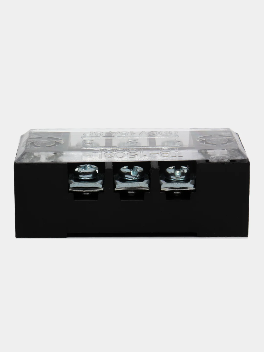 Клеммная колодка винтовая с крышкой, 6 контактов, М3, 15 А, 600 В, 14 AWG, 2 мм2
