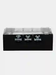 Клеммная колодка винтовая с крышкой, 6 контактов, М3, 15 А, 600 В, 14 AWG, 2 мм2