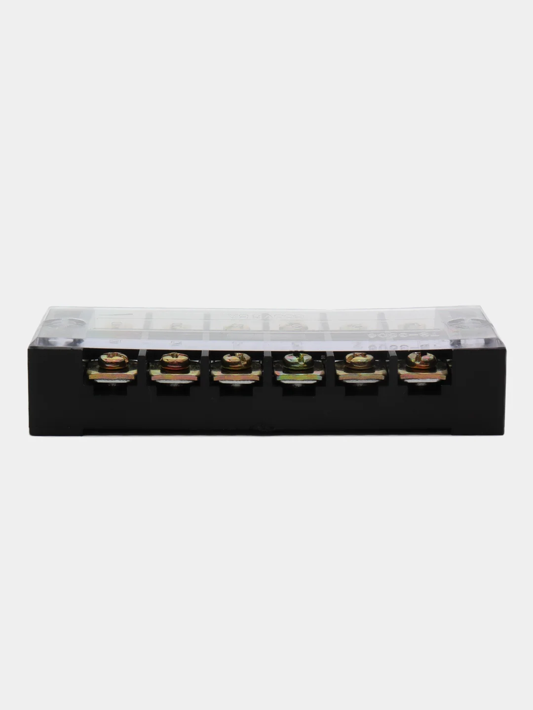 Клеммная колодка винтовая с крышкой, 12 контактов, М4, 35 А, 600 В, 8 AWG, 10 мм2