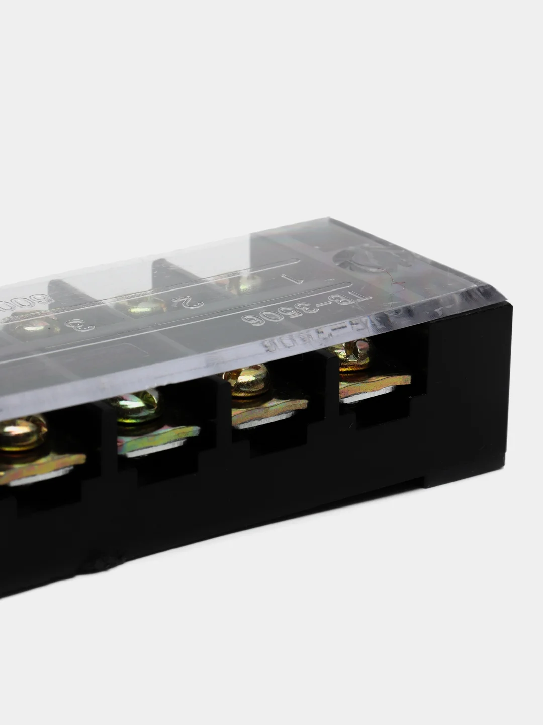 Клеммная колодка винтовая с крышкой, 12 контактов, М4, 35 А, 600 В, 8 AWG, 10 мм2
