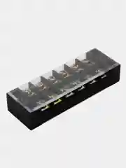 Клеммная колодка винтовая с крышкой, 12 контактов, М4, 35 А, 600 В, 8 AWG, 10 мм2
