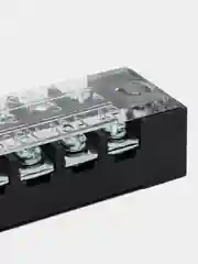 Клеммная колодка винтовая с крышкой, 8 контактов, М3, 15 А, 600 В, 14 AWG, 2 мм2