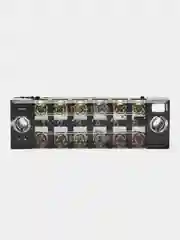 Клеммная колодка винтовая с крышкой, 12 контактов, М3, 15 А, 600 В, 14 AWG, 2 мм2