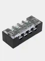 Клеммная колодка винтовая с крышкой, 8 контактов, М3, 15 А, 600 В, 14 AWG, 2 мм2