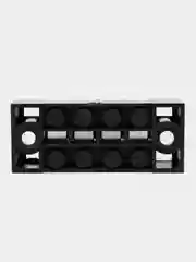 Клеммная колодка винтовая с крышкой, 8 контактов, М3, 15 А, 600 В, 14 AWG, 2 мм2