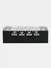 Клеммная колодка винтовая с крышкой, 8 контактов, М3, 15 А, 600 В, 14 AWG, 2 мм2