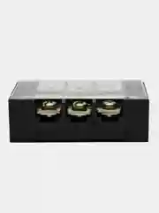 Клеммная колодка винтовая с крышкой, 6 контактов, М4, 25 А, 600 В, 10 AWG, 6 мм2