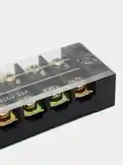Клеммная колодка винтовая с крышкой, 12 контактов, М4, 25 А, 600 В, 10 AWG, 6 мм2