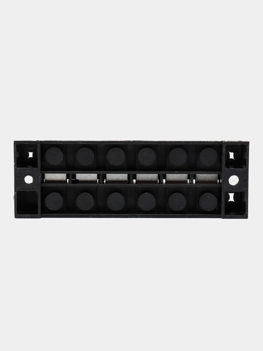 Клеммная колодка винтовая с крышкой, 12 контактов, М4, 25 А, 600 В, 10 AWG, 6 мм2
